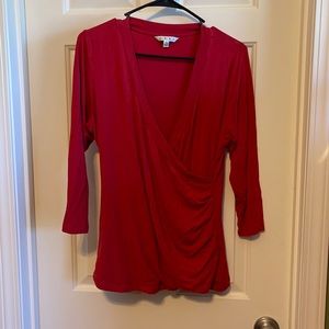Cabi red long sleeve